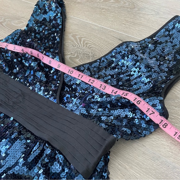 BCBG Maxazria Reece navy sequin dress - Picture 7 of 11